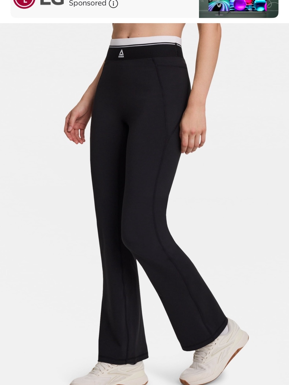 Reebok Women's High-Rise Flared Leggings - Dark Green